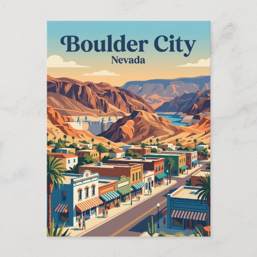 Carte Postale Boulder City, Nevada (Devant)