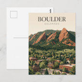 Carte Postale Boulder Colorado (Devant / Derrière)