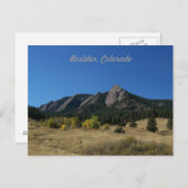 Carte postale Boulder Colorado (Devant / Derrière)