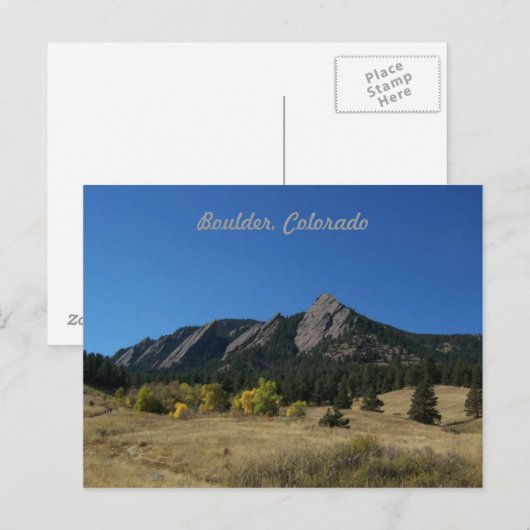 Carte postale Boulder Colorado (Devant / Derrière)