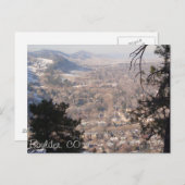 Carte Postale Boulder, Colorado de Above (Devant / Derrière)