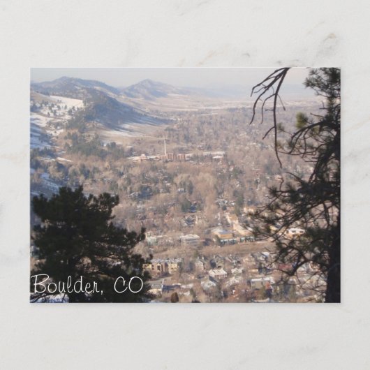 Carte Postale Boulder, Colorado de Above (Devant)