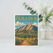 Carte Postale Boulder Colorado Flatirons GeoSaga (Debout devant)