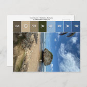 Carte Postale Boulder de corail - Bathsheba, Barbade (Devant / Derrière)