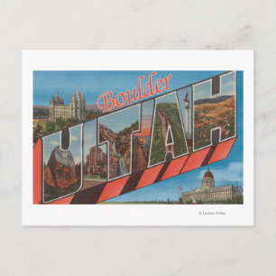 Carte Postale Boulder, UtahGrandes lettres ScènesBoulder, UT
