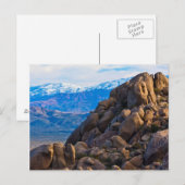 Carte Postale Boulders et Montagnes (Devant / Derrière)