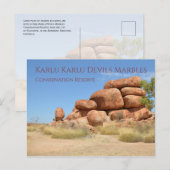 Carte Postale Boulders ronds, Karlu Karlu, Devils Marbles (Devant / Derrière)