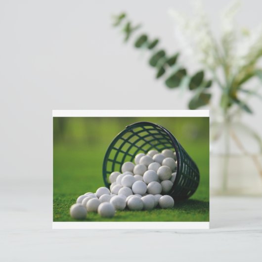 Carte Postale Boule de balles de golf (Debout devant)