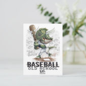 Carte Postale Boule de baseball de Dinosaur Busta Gear (Debout devant)