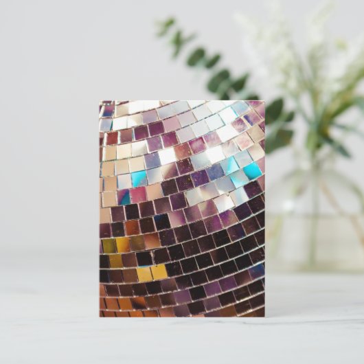 Carte Postale Boule de disco (Debout devant)