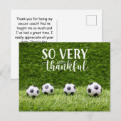 Carte Postale Boule de football avec merci avec amour Boule sur  (Devant / Derrière)