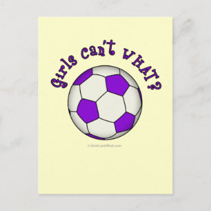 Carte Postale Boule de football en violet