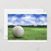 Carte Postale Boule de golf 4 (Devant / Derrière)
