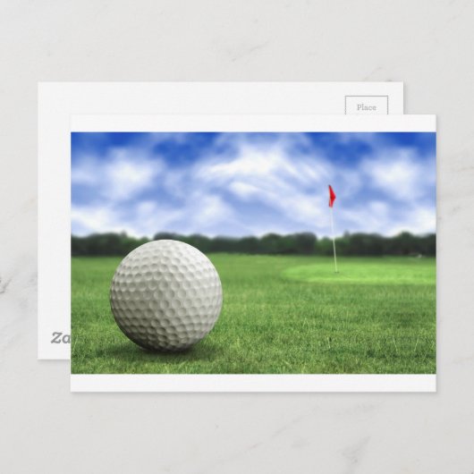 Carte Postale Boule de golf 4 (Devant / Derrière)