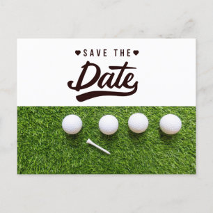 Carte Postale Boule de golf enregistrer la date