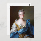 Carte Postale Boule de gomme Diva avec Papillon Bleu (Devant / Derrière)