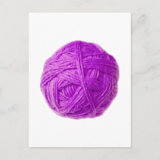 Carte Postale boule de laine (Devant)