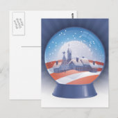 Carte Postale boule de neige obama (Devant / Derrière)