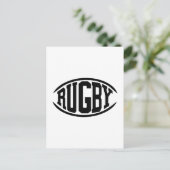 Carte Postale Boule de rugby (Debout devant)