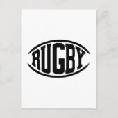 Carte Postale Boule de rugby (Devant)
