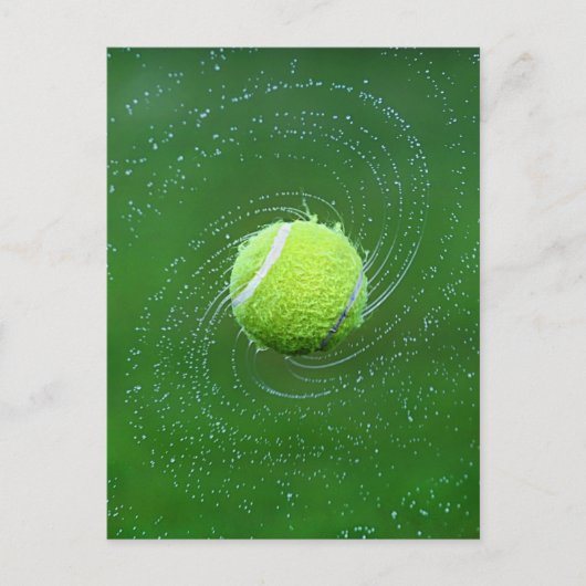 Carte Postale Boule de Tennis Jaune personnalisée (Devant)