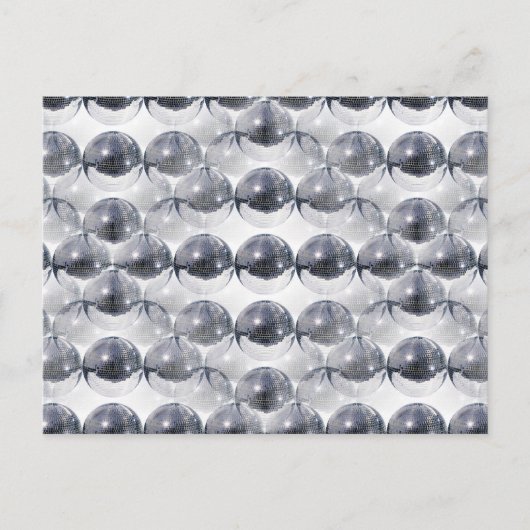 Carte Postale boule disco (Devant)