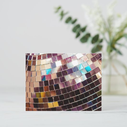 Carte Postale Boule Disco (Debout devant)