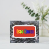 Carte Postale Boule Disco Queen Shiny Mirror Disco (Debout devant)