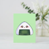 Carte Postale Boule japonaise de riz Onigiri (Debout devant)
