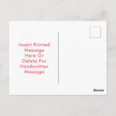 Carte Postale Boule Rose De Flamants roses "Bonjour" (Dos)