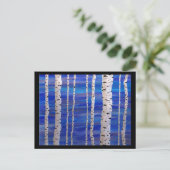 Carte Postale bouleaux (Debout devant)