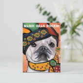 Carte Postale Bouledogue (Debout devant)