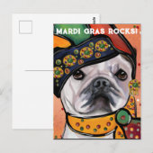 Carte Postale Bouledogue (Devant / Derrière)