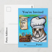 Carte Postale Bouledogue (Devant / Derrière)
