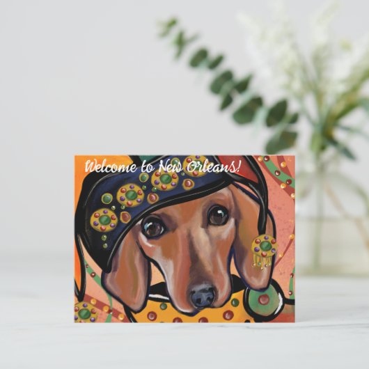Carte Postale Bouledogue allemand nain, plus communément appelé (Debout devant)