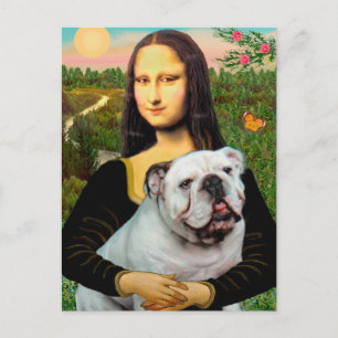 Carte Postale Bouledogue anglais 9 - Mona Lisa