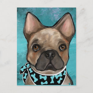 CARTE POSTALE BOULEDOGUE FRANÇAIS