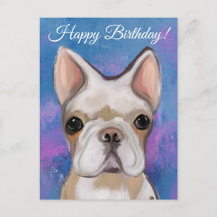 CARTE POSTALE BOULEDOGUE FRANÇAIS