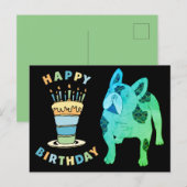 Carte Postale Bouledogue français (Devant / Derrière)