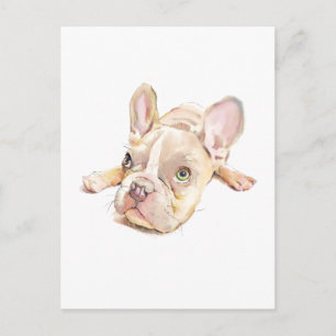 Carte postale Bouledogue Français, Cadeau pour mam