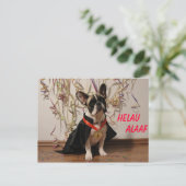 Carte Postale Bouledogue français Carnaval French Bulldog (Debout devant)