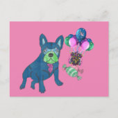 Carte Postale Bouledogue français cartoon (Devant)