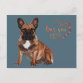 Carte Postale Bouledogue français Fête des mères French Bulldog (Devant)