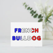 Carte Postale bouledogue français flg dans le nom (Debout devant)