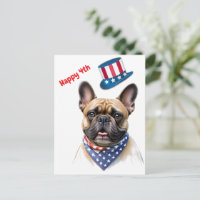 Bouledogue français Happy 4 juillet French Bulldog