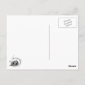 Carte Postale Bouledogue Français rose (Dos)