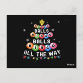 Carte Postale Boules de Bingo Bingo tout le long (Dos)