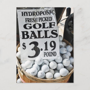 Carte Postale Boules de golf hydroponique