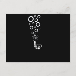 Carte Postale Boules de lunettes de plongée plongée libre