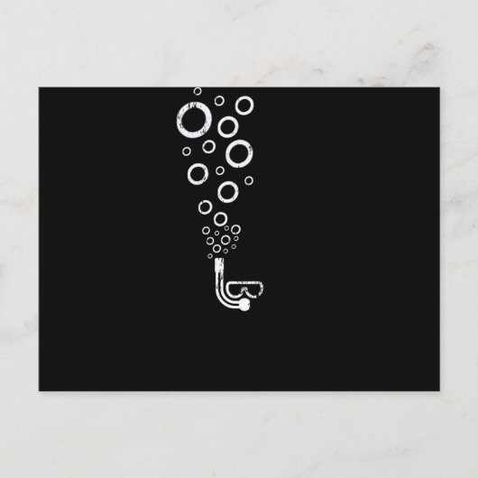 Carte Postale Boules de lunettes de plongée plongée libre (Devant)